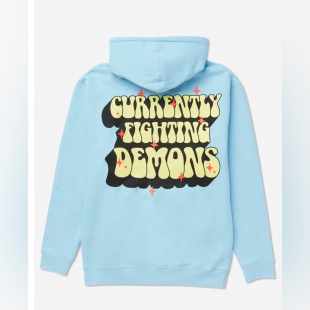 ISO XPLR Blue Currently Fighting Demons Hoodie